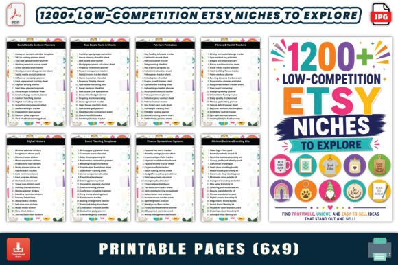 Download 1200+ Low-Competition Etsy Niches - Niches Collection