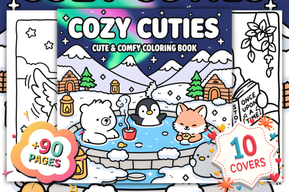 Download Cozy Cuties Cute &amp; Comfy Coloring Pages - Coloring pages Collection
