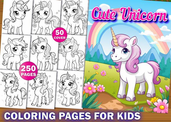 Download 250 Unicorn Coloring Pages for Kids - Coloring pages Collection