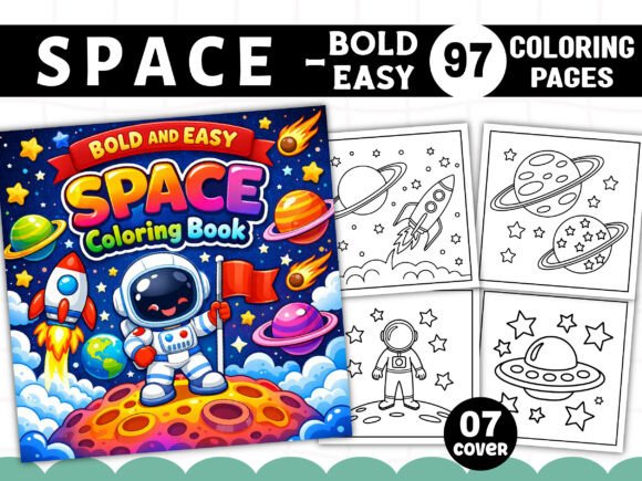 Download Bold and Easy Space Coloring Pages - Coloring pages Collection
