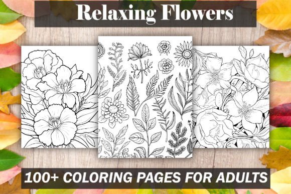 Download Relaxing Flowers Coloring Pages - Coloring pages Collection