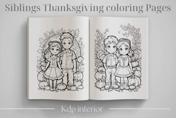 Download Siblings Thanksgiving Coloring Pages - Coloring pages Collection