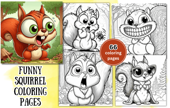 Download Funny Squirrel Coloring Pages - Coloring pages Collection