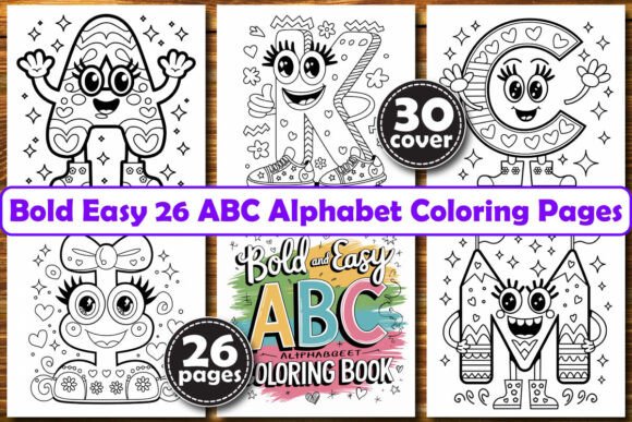 Download Bold Easy 26 ABC Alphabet Coloring Pages - Coloring pages Collection