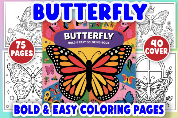 Download Butterfly, Bold and Easy Coloring Pages - Coloring pages Collection