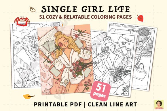 Download 51 Single Girl Life Coloring Pages - Coloring pages Collection
