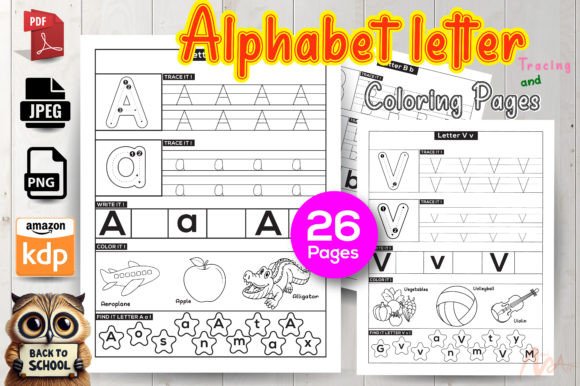 Download Alphabet Letter Tracing &amp; Coloring Pages - Coloring pages Collection