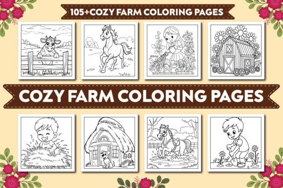 Download Bold and Easy Cozy Farm Coloring Pages - Coloring pages Collection