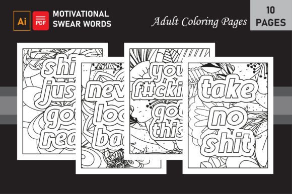 Download ADULT Motivational Swear Words Coloring Pages - Coloring pages Collection
