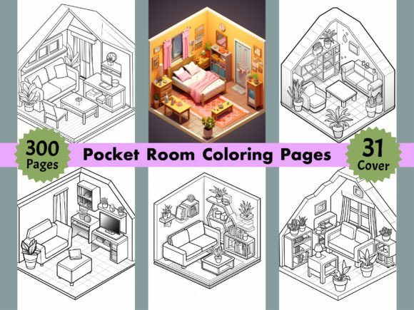 Download 300 Pocket Room Coloring Pages for Adult - Coloring pages Collection
