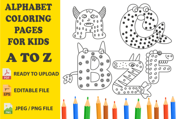 Download Alphabet Coloring Pages for Kids a to Z - Coloring pages Collection