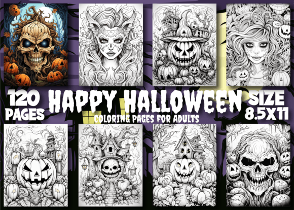 Download Happy Halloween Coloring Pages for Adult - Coloring pages Collection