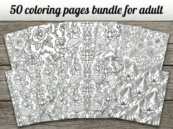 Download Beautiful Seamless Floral Coloring Pages - Coloring pages Collection