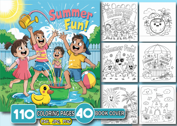 Download Big Summer Fun Coloring Pages for Kids - Coloring pages Collection