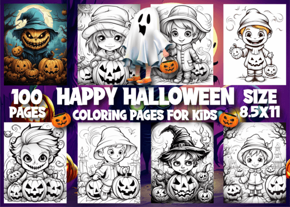 Download Happy Halloween Coloring Pages for Kids - Coloring pages Collection