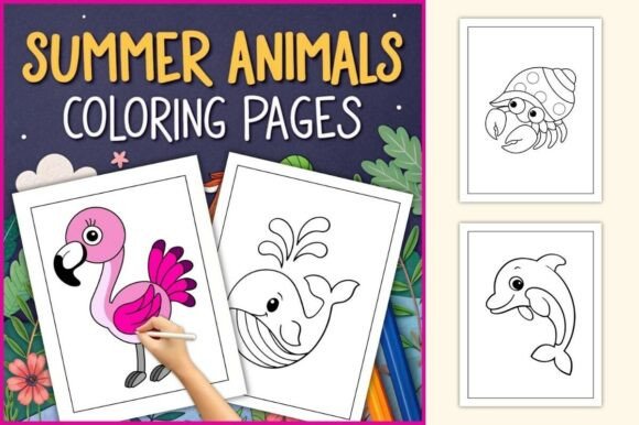 Download Summer Animal Coloring Pages for Kids - Coloring pages Collection