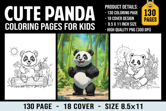 Download 130 Cute Panda Coloring Pages for Kids - Coloring pages Collection