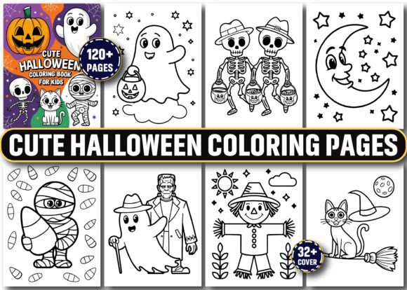 Download Cute Halloween Coloring Pages for Kids - Coloring pages Collection